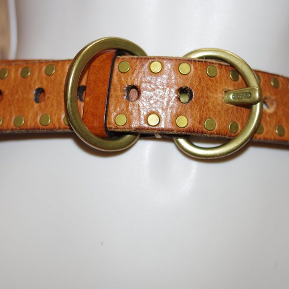 Coach 90015 Brown Bronze Women's Belt Size: M - Picture 1 of 3